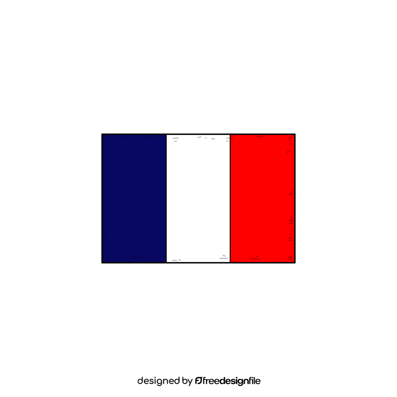 France flag drawing clipart