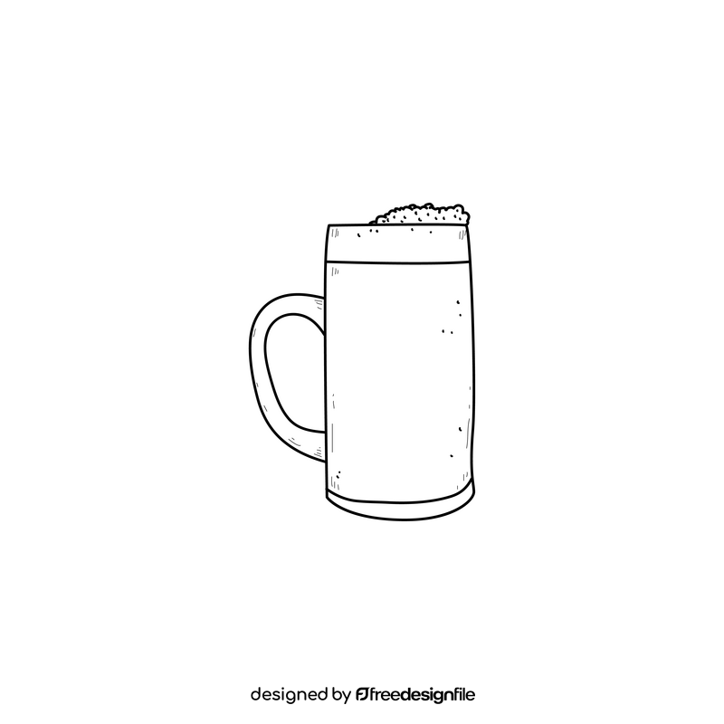 Germany beer drawing black and white clipart