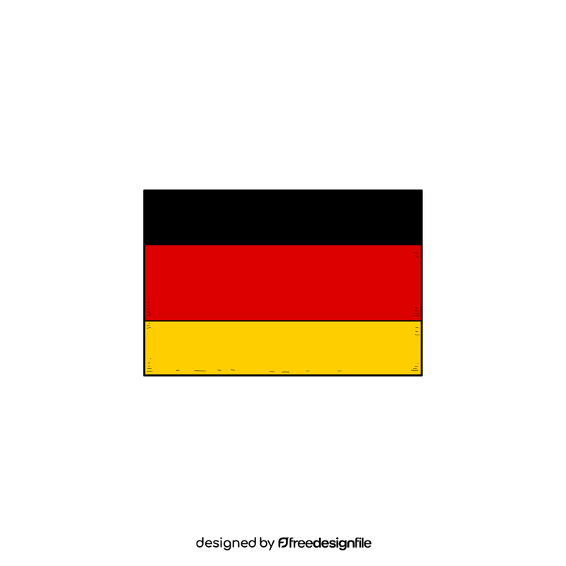 Germany flag drawing clipart