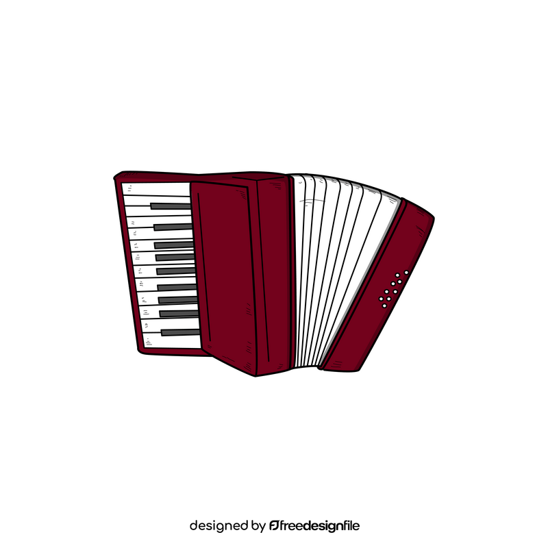 Accordion drawing clipart