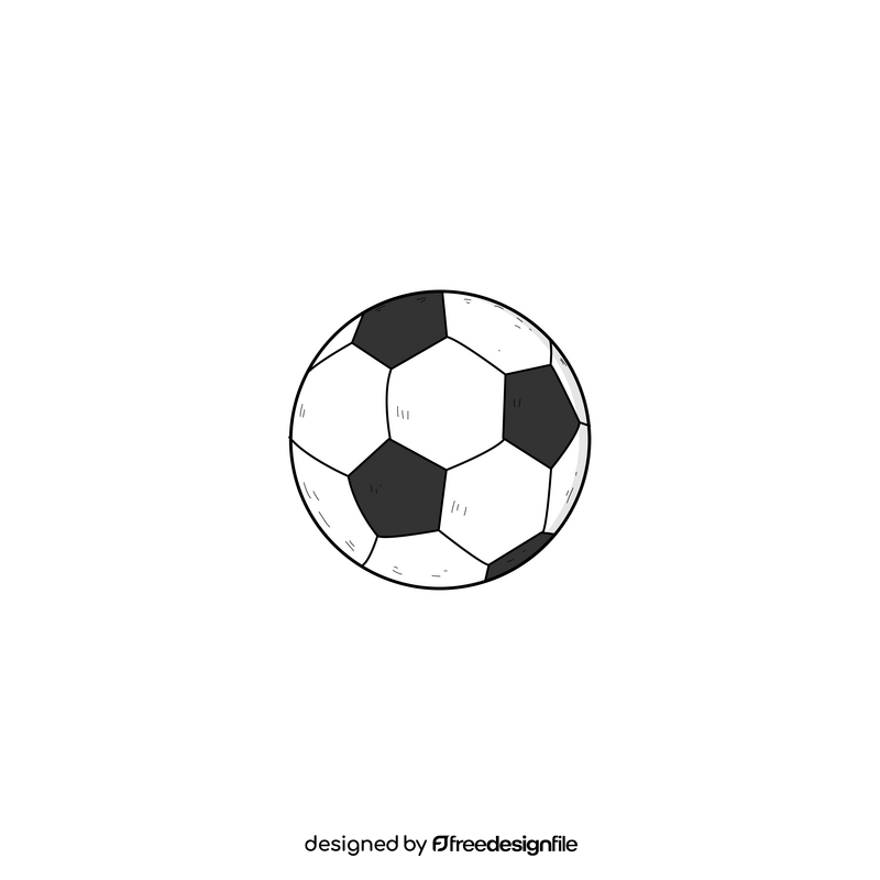Soccer ball drawing clipart