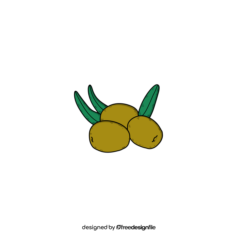 Olive drawing clipart