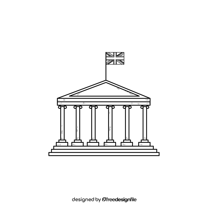 British Museum drawing black and white clipart