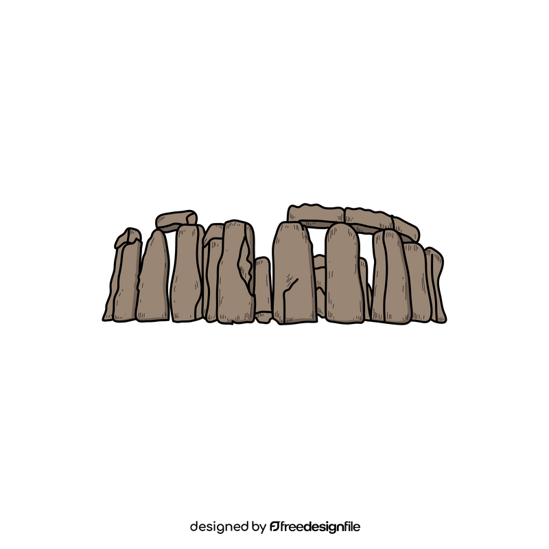 Stonehenge drawing clipart