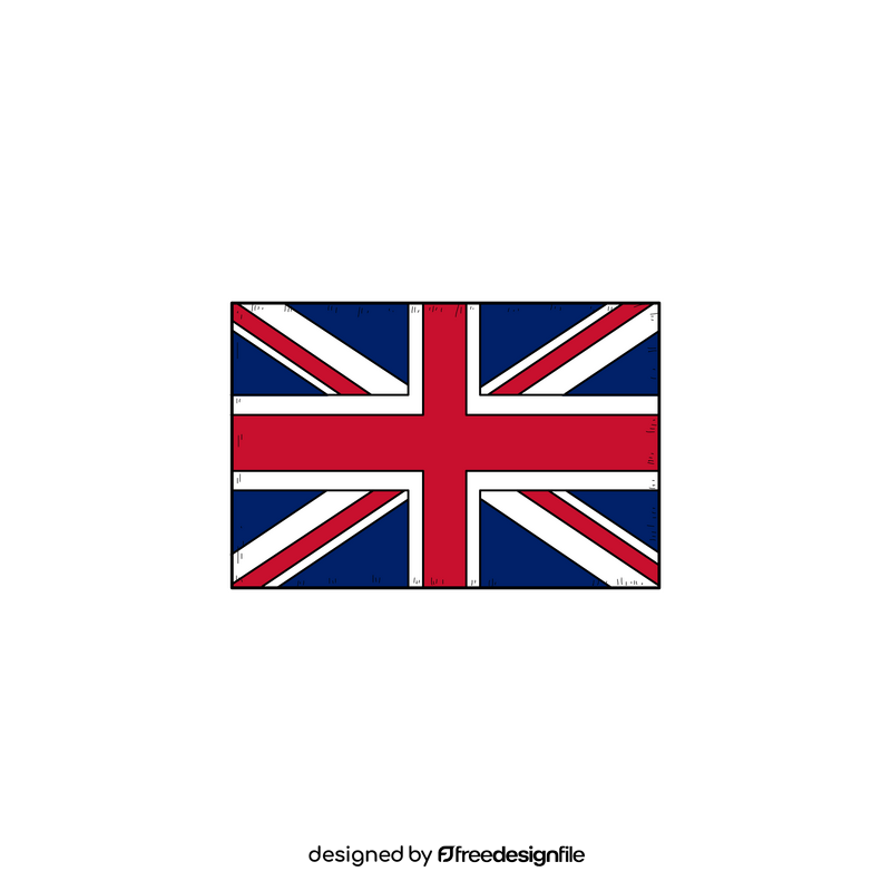 United Kingdom flag drawing clipart