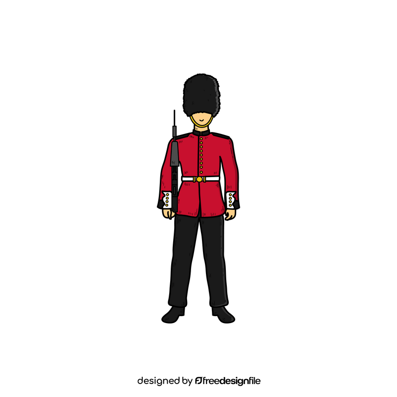 Queens guard drawing clipart