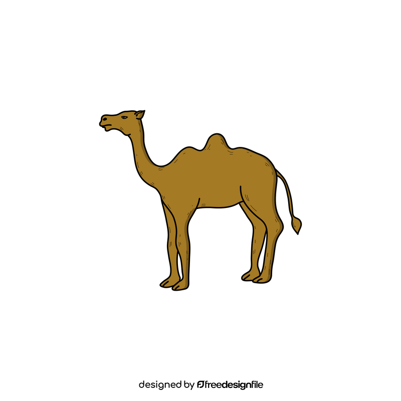 Camel drawing clipart