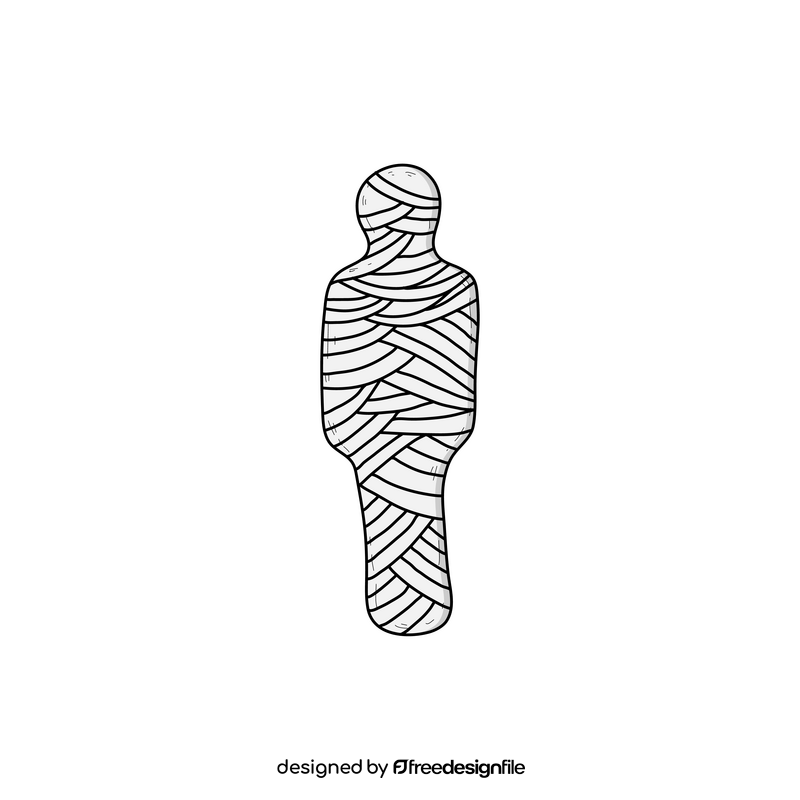 Mummy drawing clipart