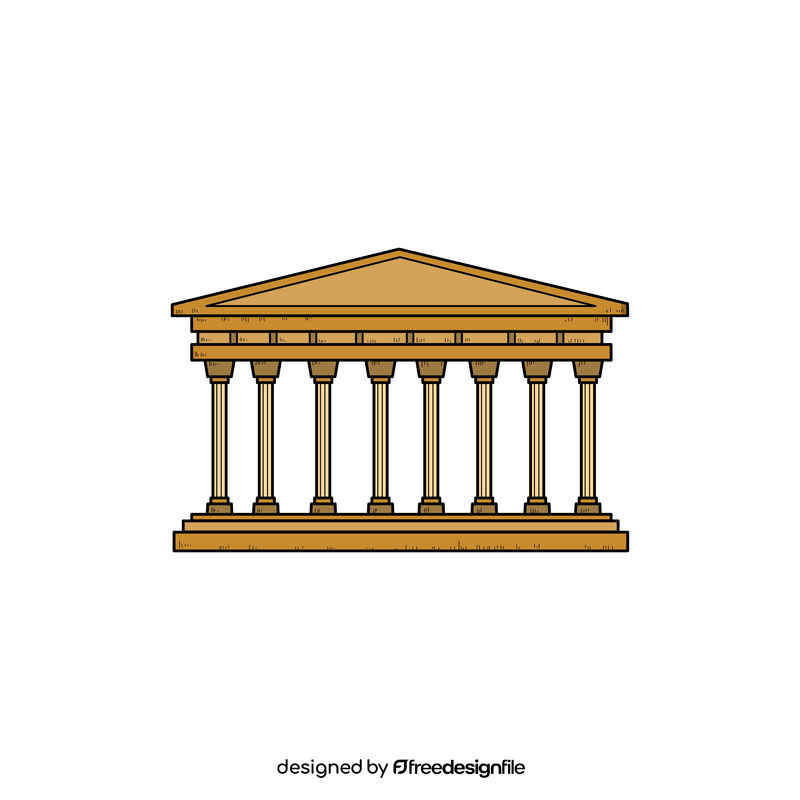 Acropolis of Athens drawing clipart