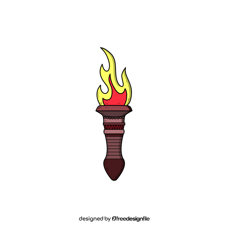 Torch drawing clipart