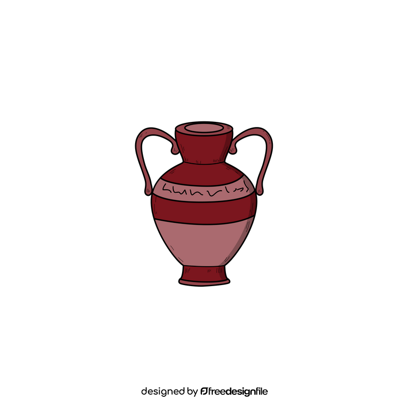 Greek wine jug oenochoe drawing clipart