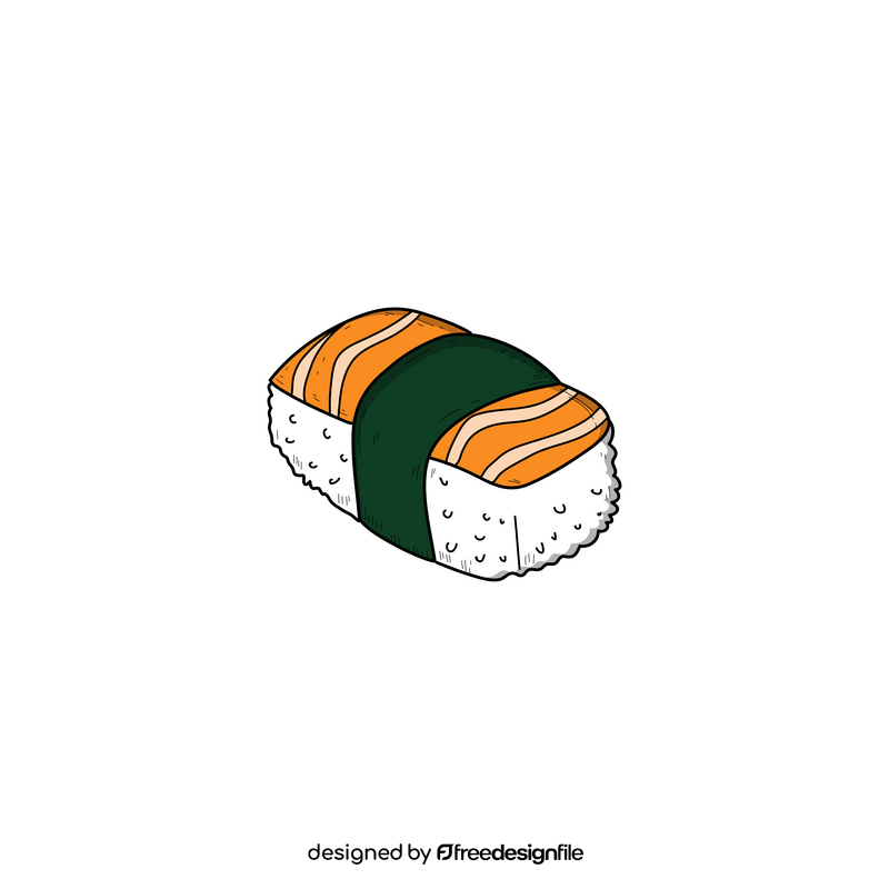 Japanese sushi drawing clipart