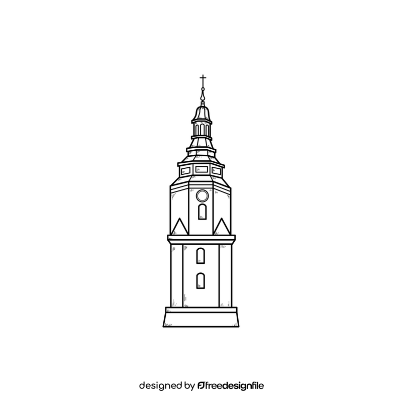 Kielce drawing black and white clipart