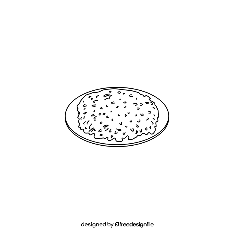 Rosti drawing black and white clipart