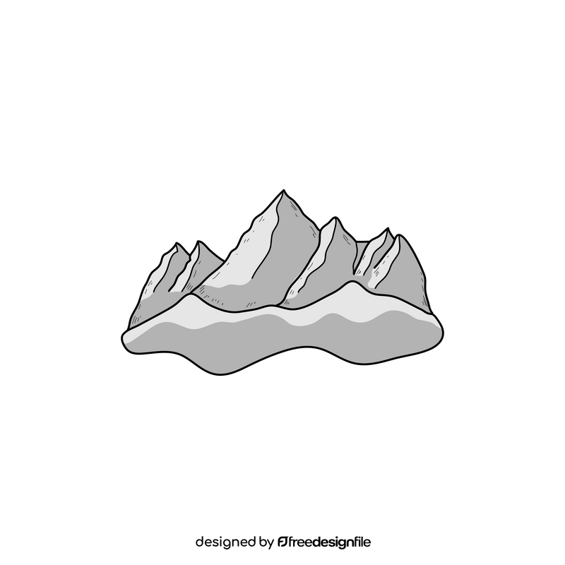 Swiss Alps drawing clipart