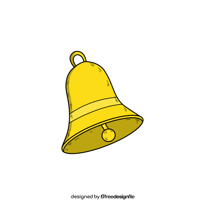 Christmas bell drawing clipart