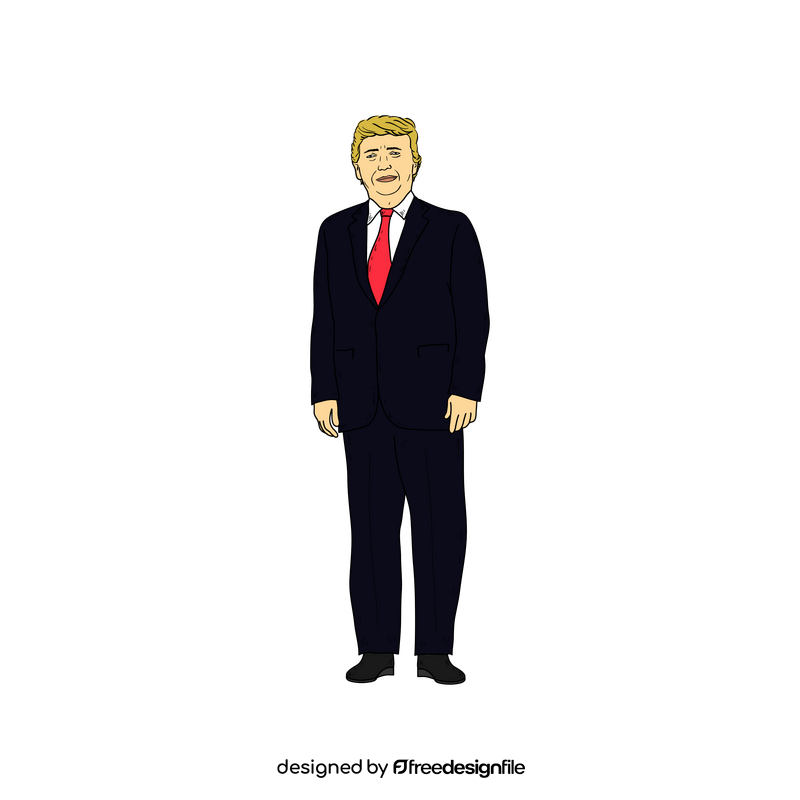 United States president Donald Trump drawing clipart