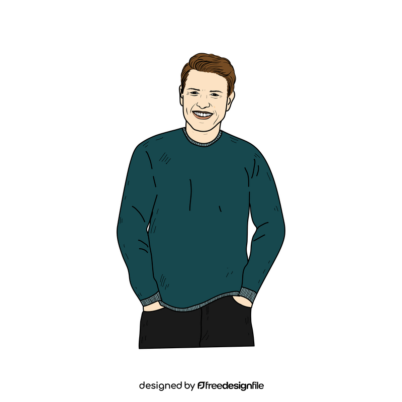 Tom Cruise cartoon drawing clipart