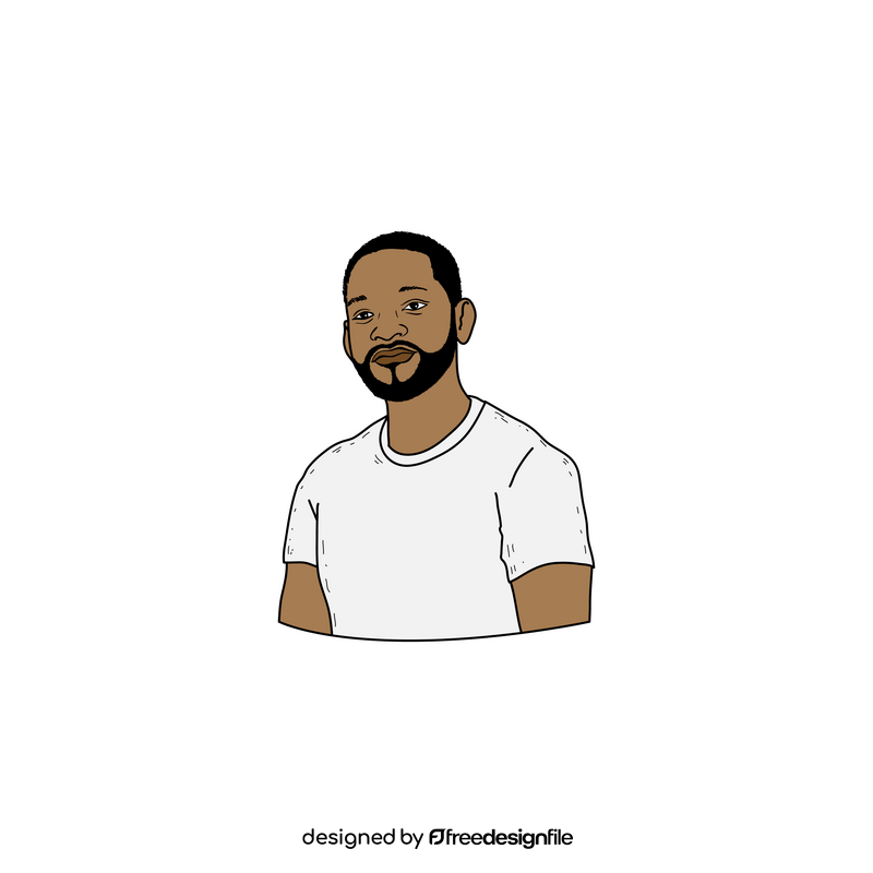 Will Smith portrait drawing clipart