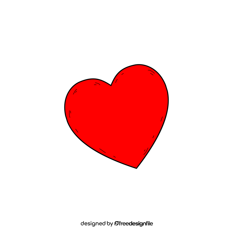 Heart drawing clipart