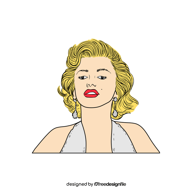 Marilyn Monroe drawing clipart