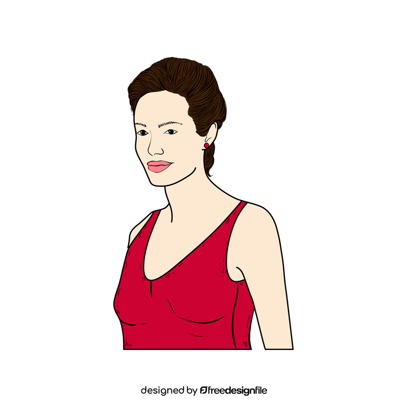 Angelina Jolie drawing clipart