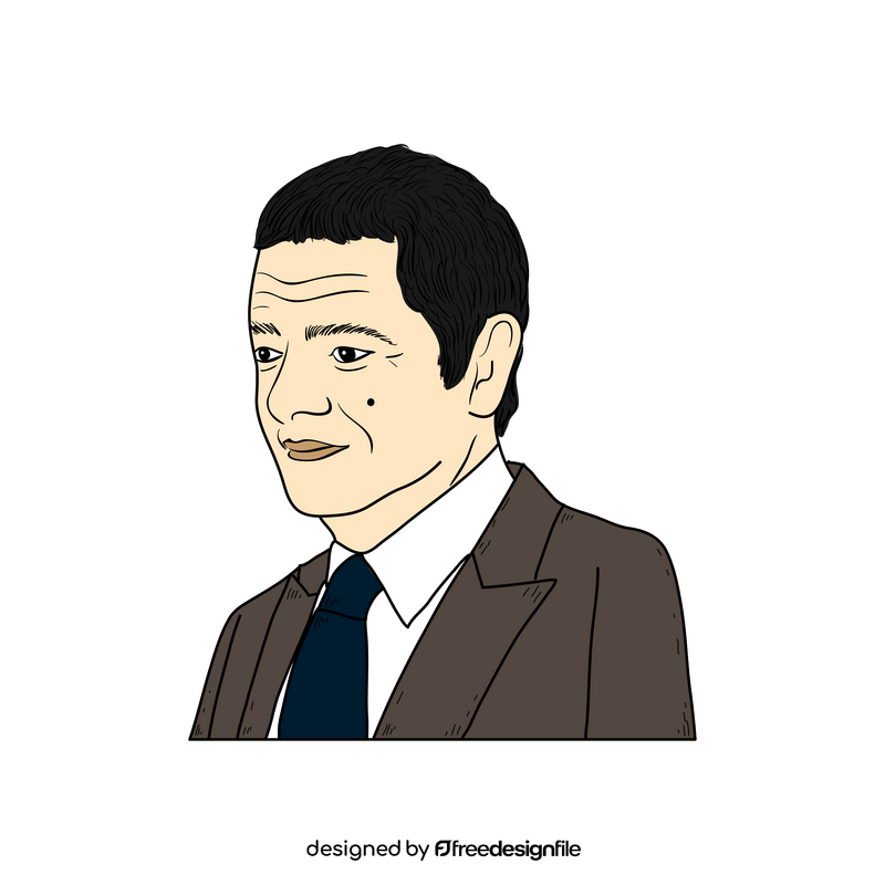 Rowan Atkinson Mr Bean drawing clipart