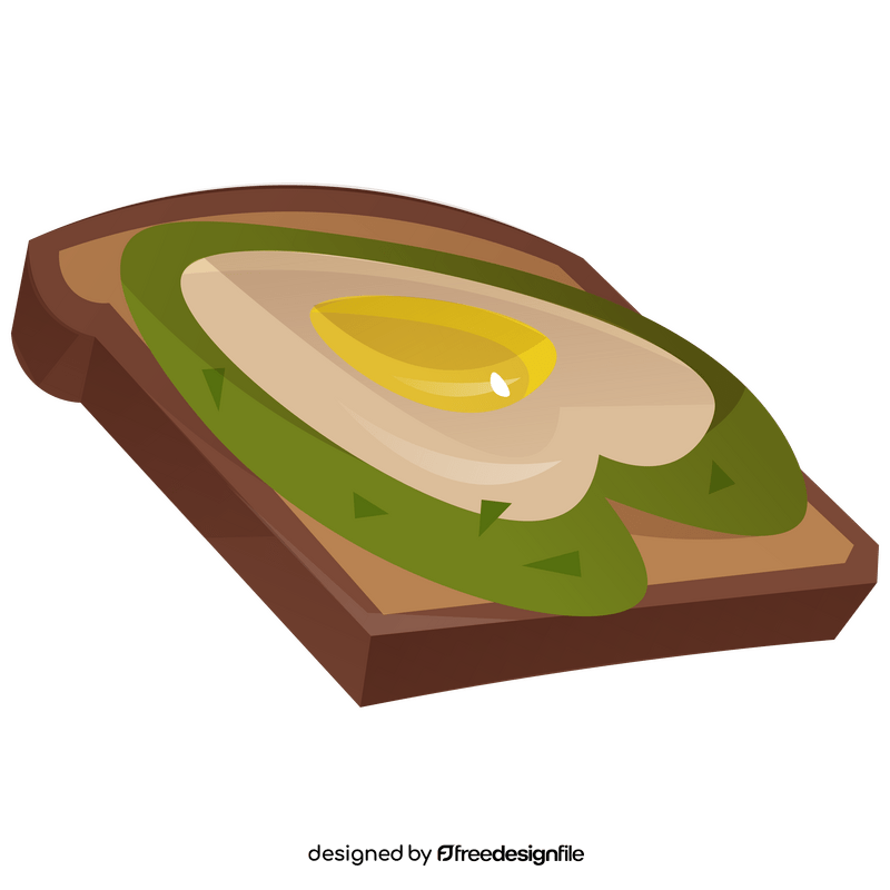 Avocado toast clipart