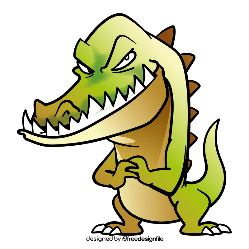 Crocodile cartoon clipart