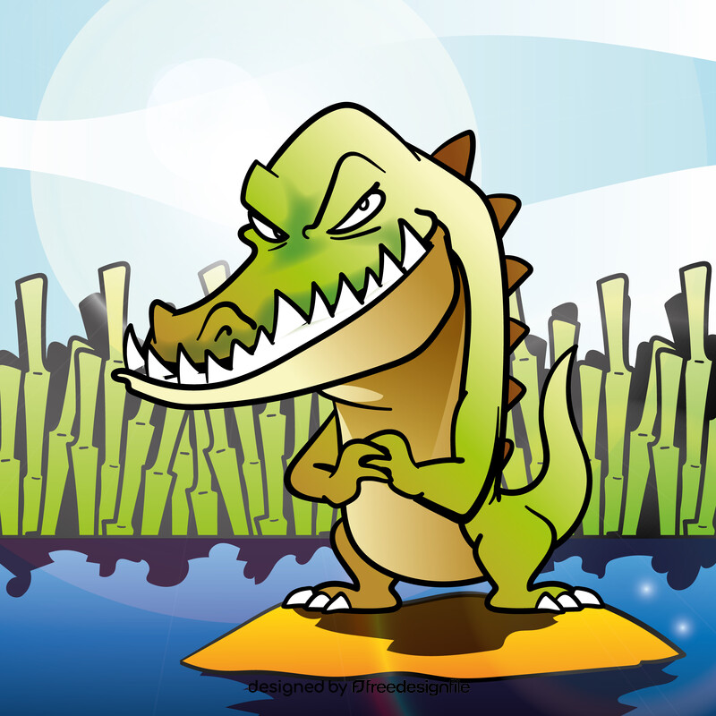 Crocodile cartoon vector