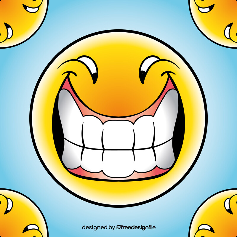 Smiley cartoon vector
