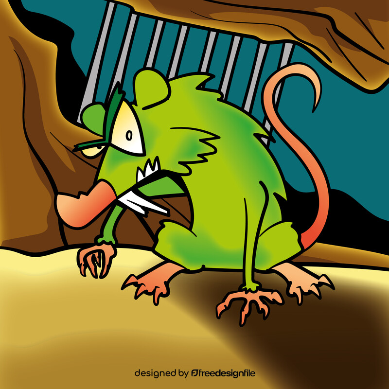Rat cartoon vector