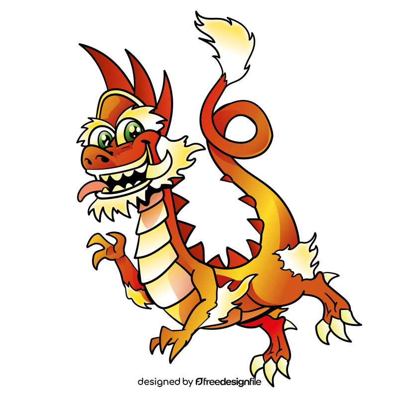Dragon cartoon clipart