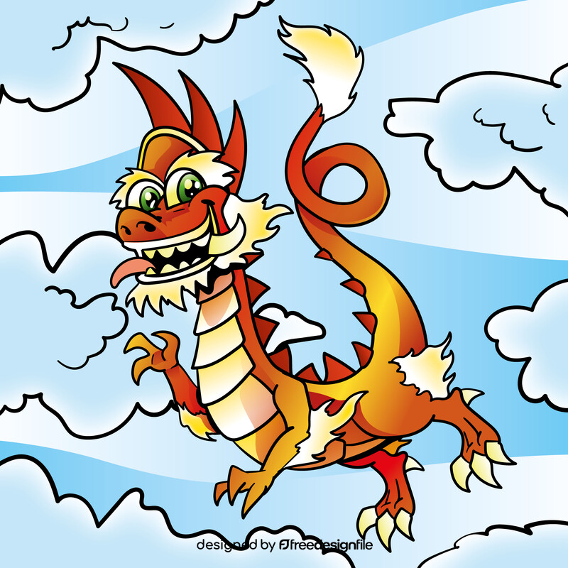Dragon cartoon vector