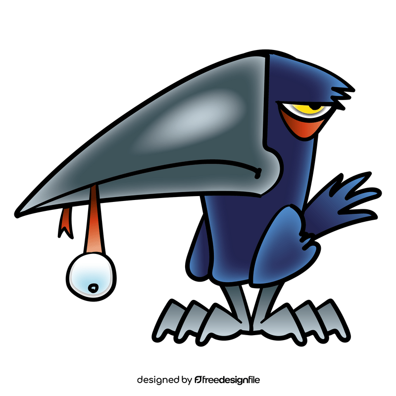 Crow cartoon clipart