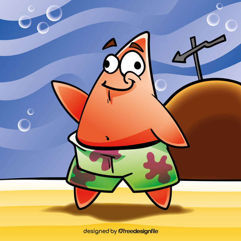 Starfish cartoon vector