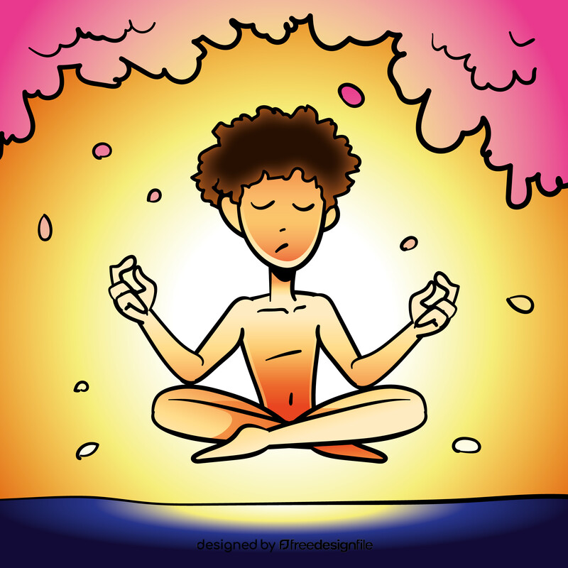 Yoga cartoon vector