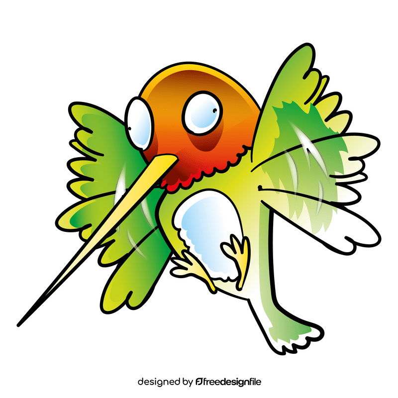 Hummingbird cartoon clipart