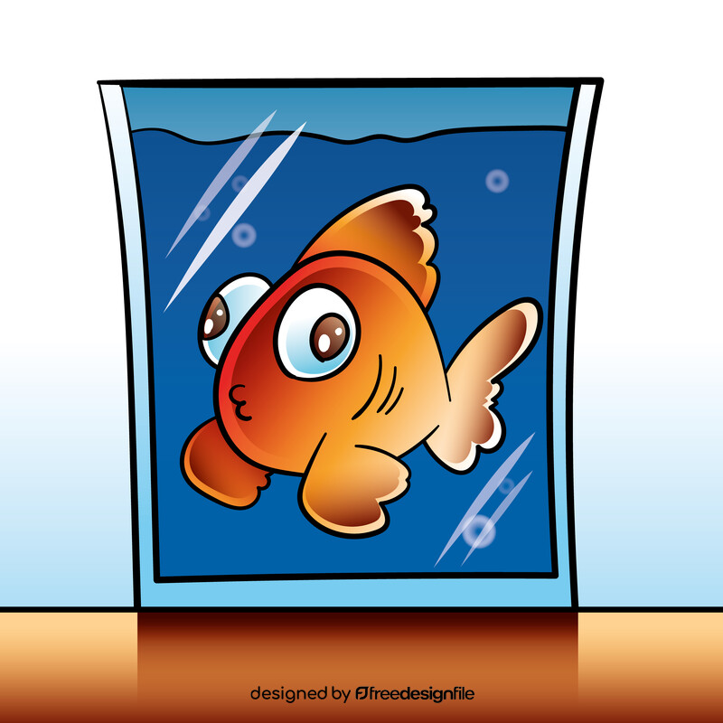 Goldfish cartoon vector