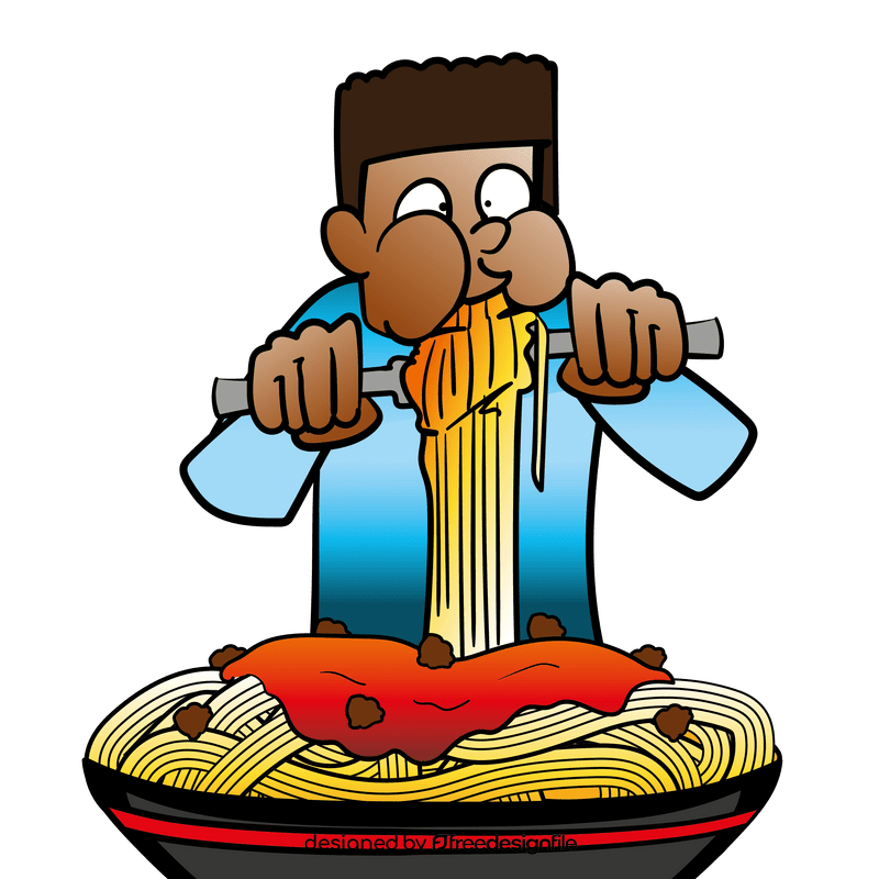 Spaghetti cartoon clipart