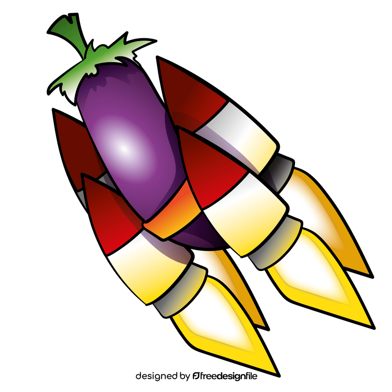 Eggplant cartoon clipart