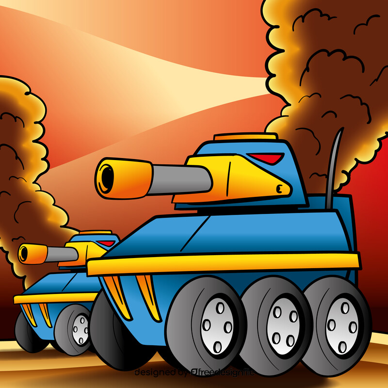 Tank cartoon vector