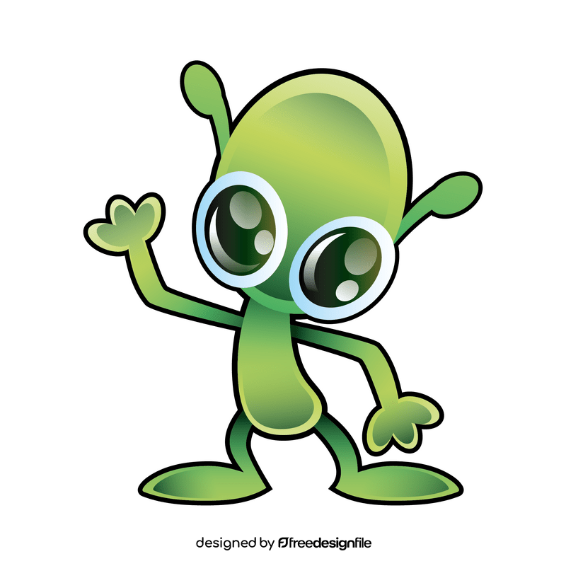 Alien cartoon clipart