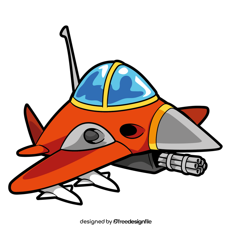 Fighter jet cartoon clipart