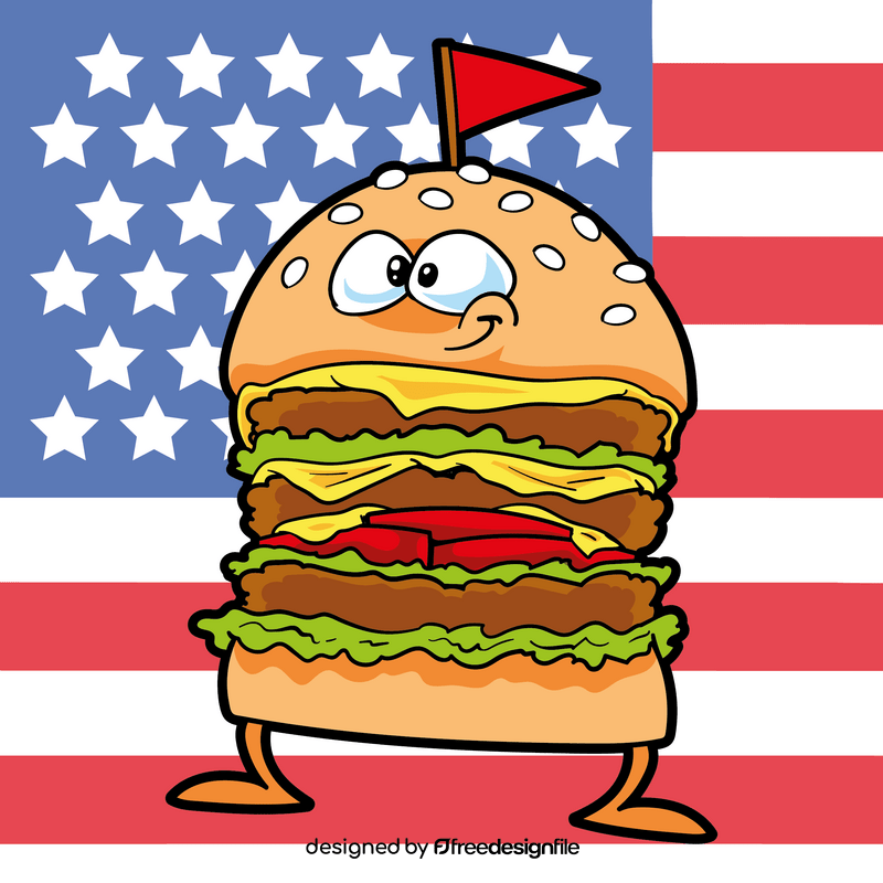 Hamburger cartoon vector