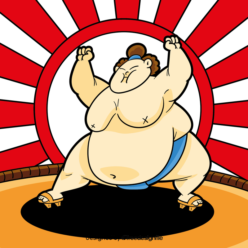 Sumo cartoon vector