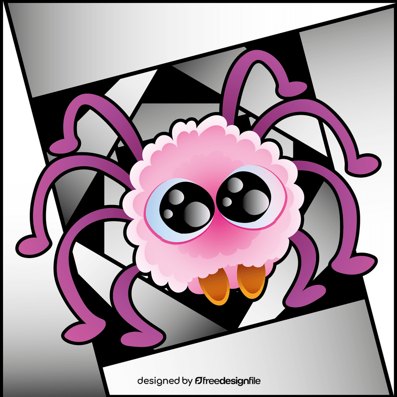 Spider cartoon vector