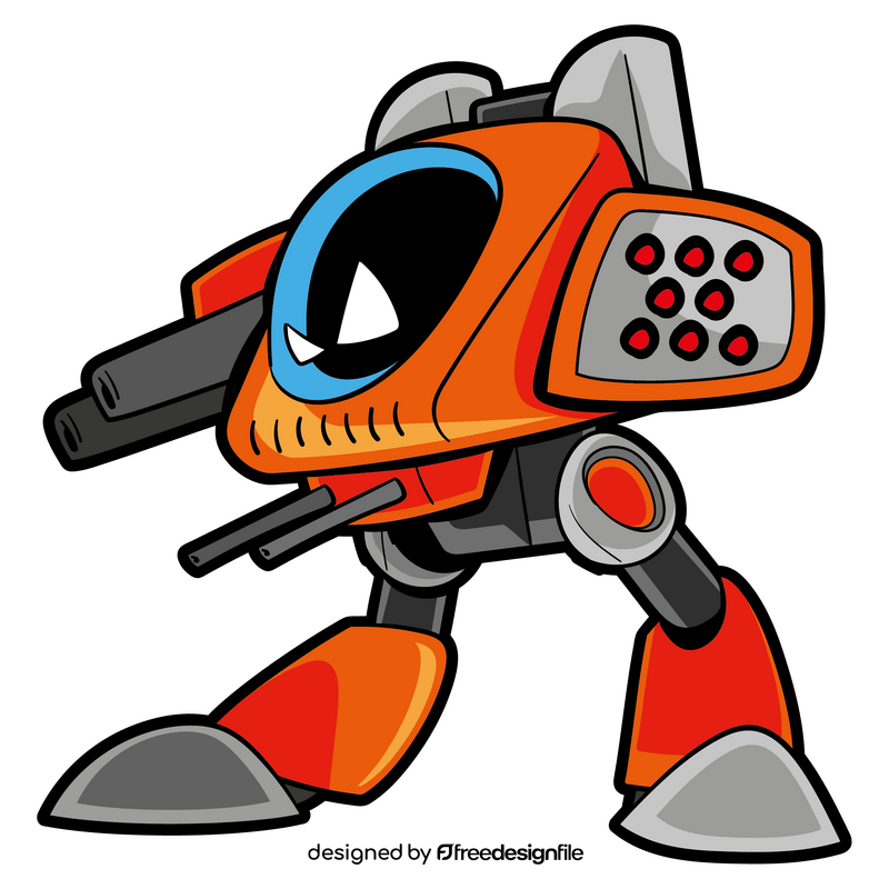 Robot cartoon clipart