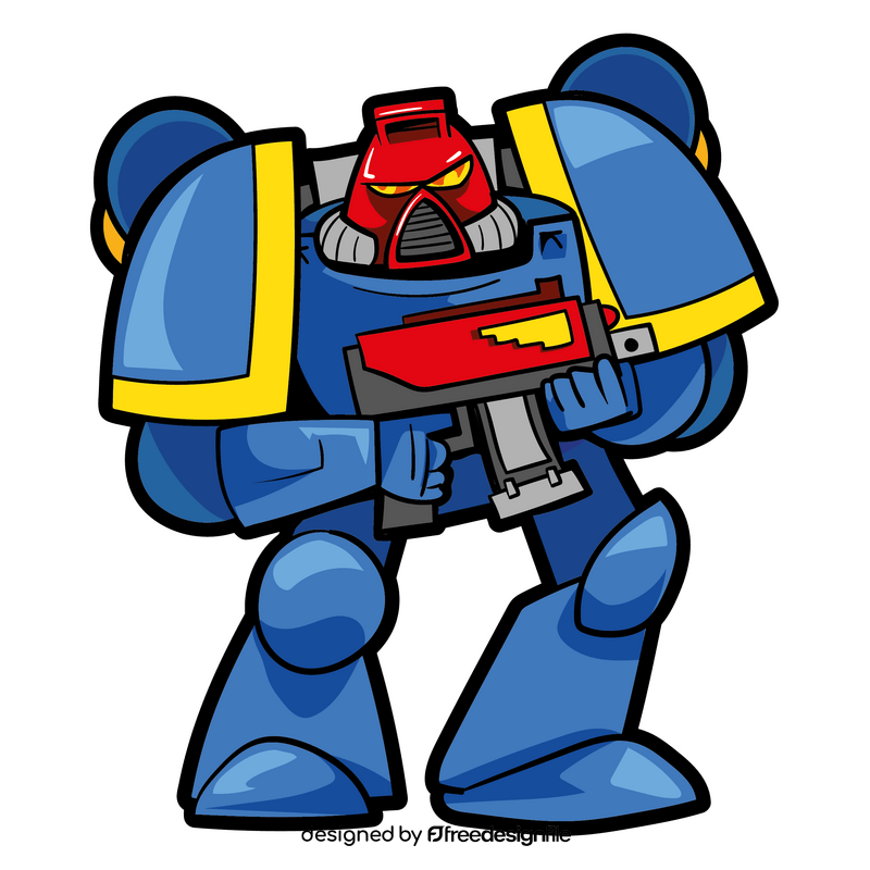 Space Marine cartoon clipart