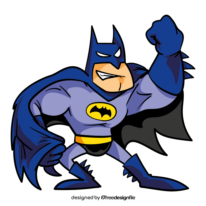 Batman superhero cartoon clipart